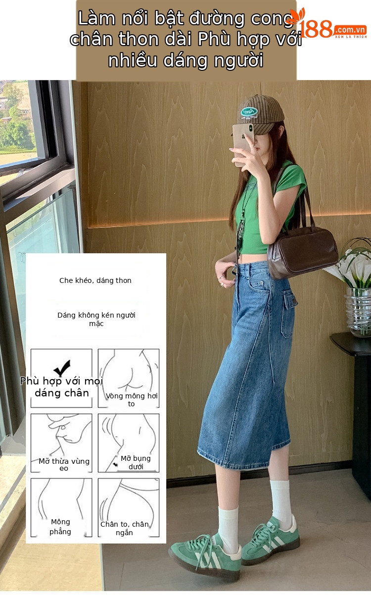 Quần jean nữ ống rộng cạp cao phong cách cổ điển — màu trắng ngà chi tiết 7