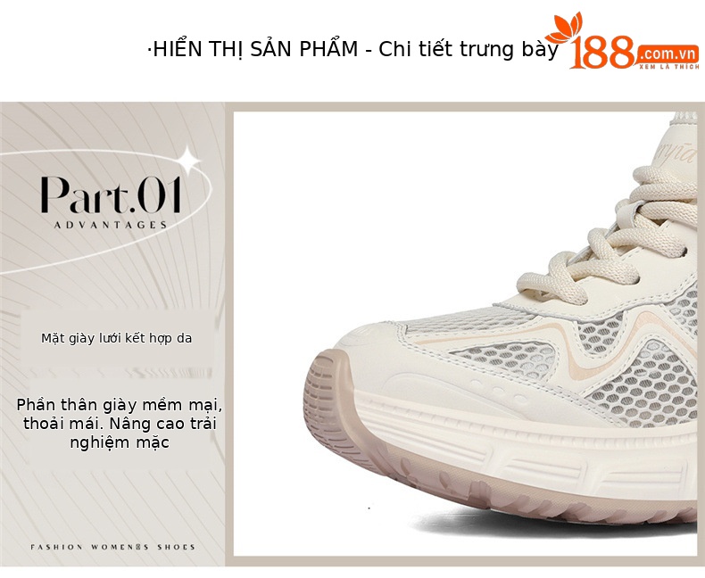Giày thể thao nữ đế dày tăng chiều cao mùa hè thoáng khí nhẹ — 6149 mét, 6149 Hoa lan xám chi tiết 5