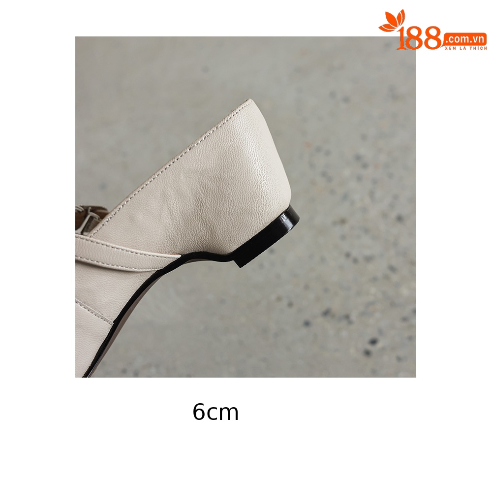 Dép mule nữ gót cao 6 cm, mũi kín, đế xuồng đan, phong cách mùa hè — đen chi tiết 13