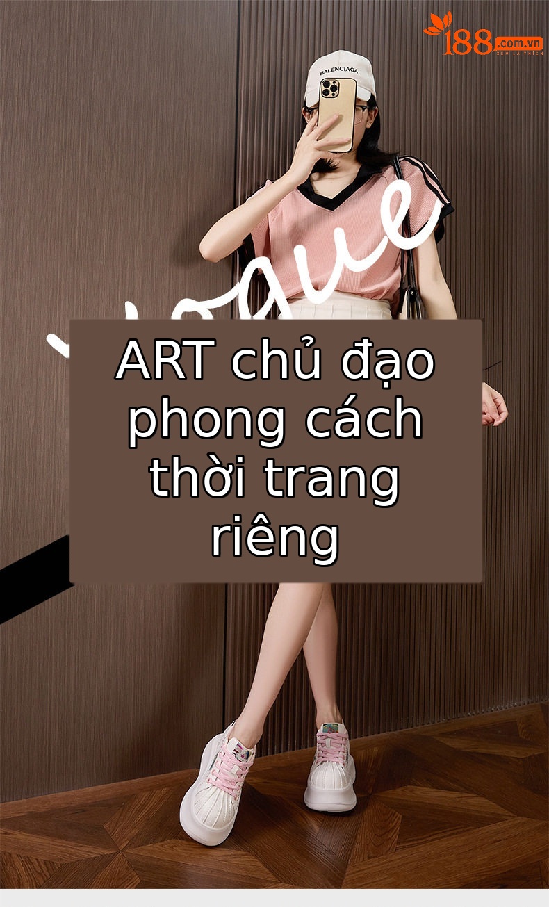 Giày sneaker nữ chạy bộ mesh thoáng đế dày trắng — Bột trắng, Hộp trắng vàng chi tiết 1