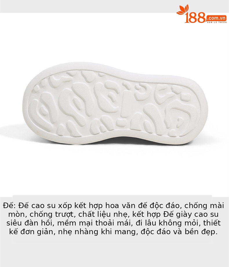 Giày sneaker nữ chạy bộ mesh thoáng đế dày trắng — Bột trắng, Hộp trắng vàng chi tiết 7