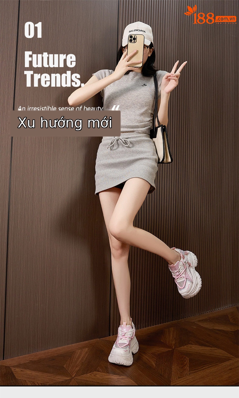 Giày sandal cao gót nữ hở mũi đế dày thoáng khí — Hoa lan trắng, Bột trắng chi tiết 2