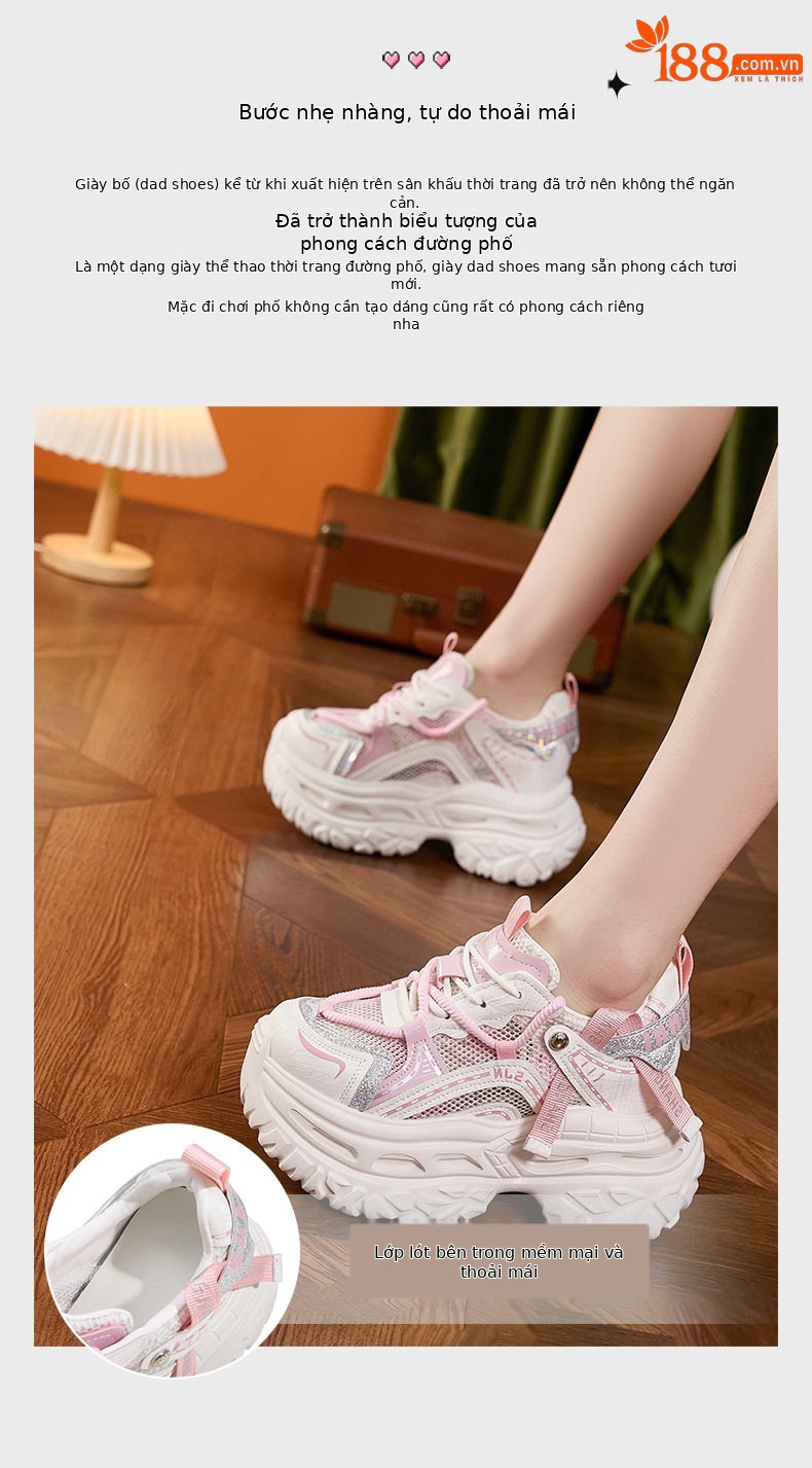 Giày sandal cao gót nữ hở mũi đế dày thoáng khí — Hoa lan trắng, Bột trắng chi tiết 5