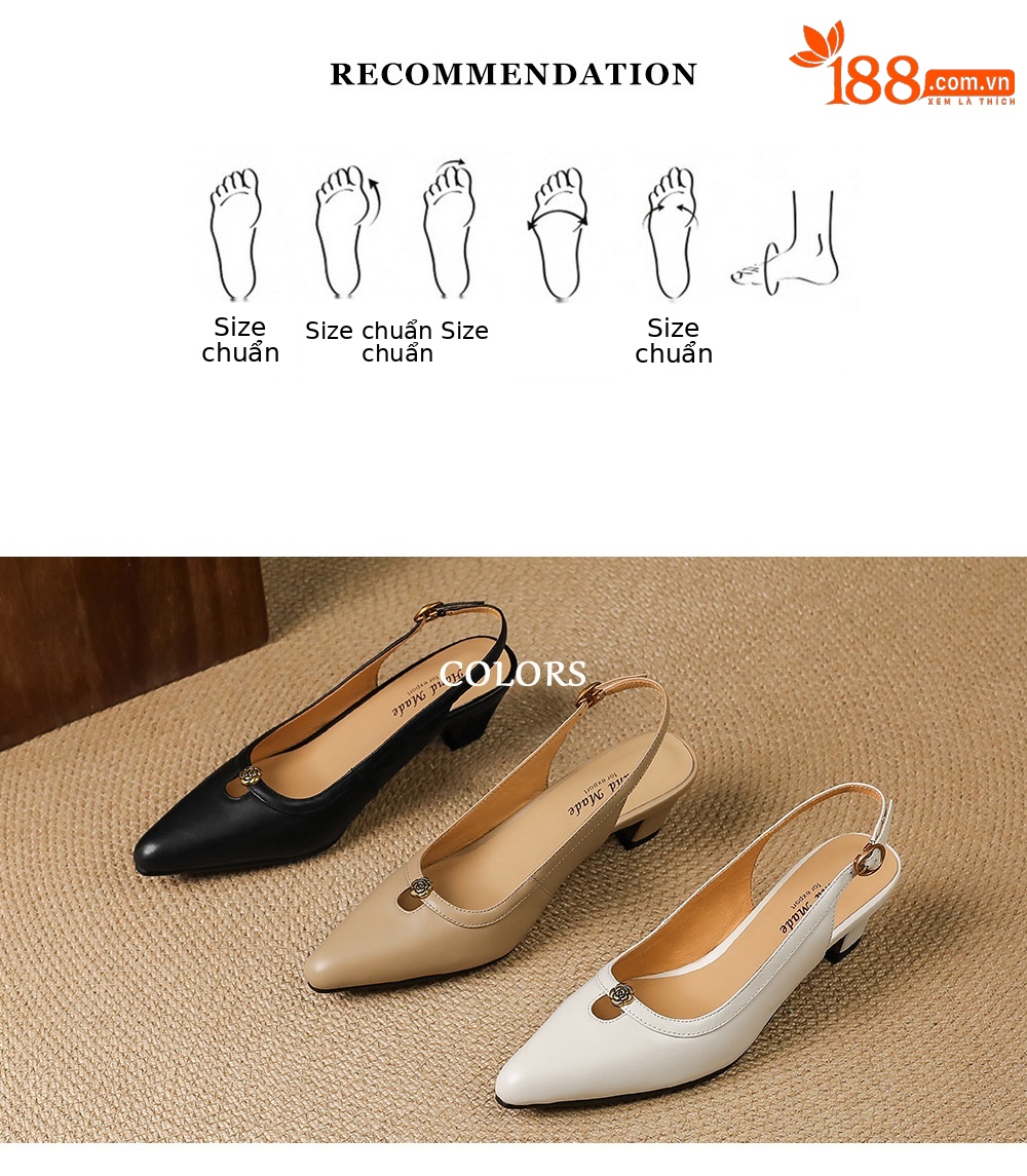 Sandal nữ mũi hở quai ngang gót thấp phong cách Hàn Quốc — đen chi tiết 4