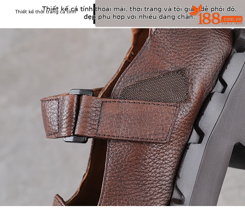 Giày Mary Jane nữ da bò đế dày gót thấp phong cách cổ điển — màu nâu chi tiết 5