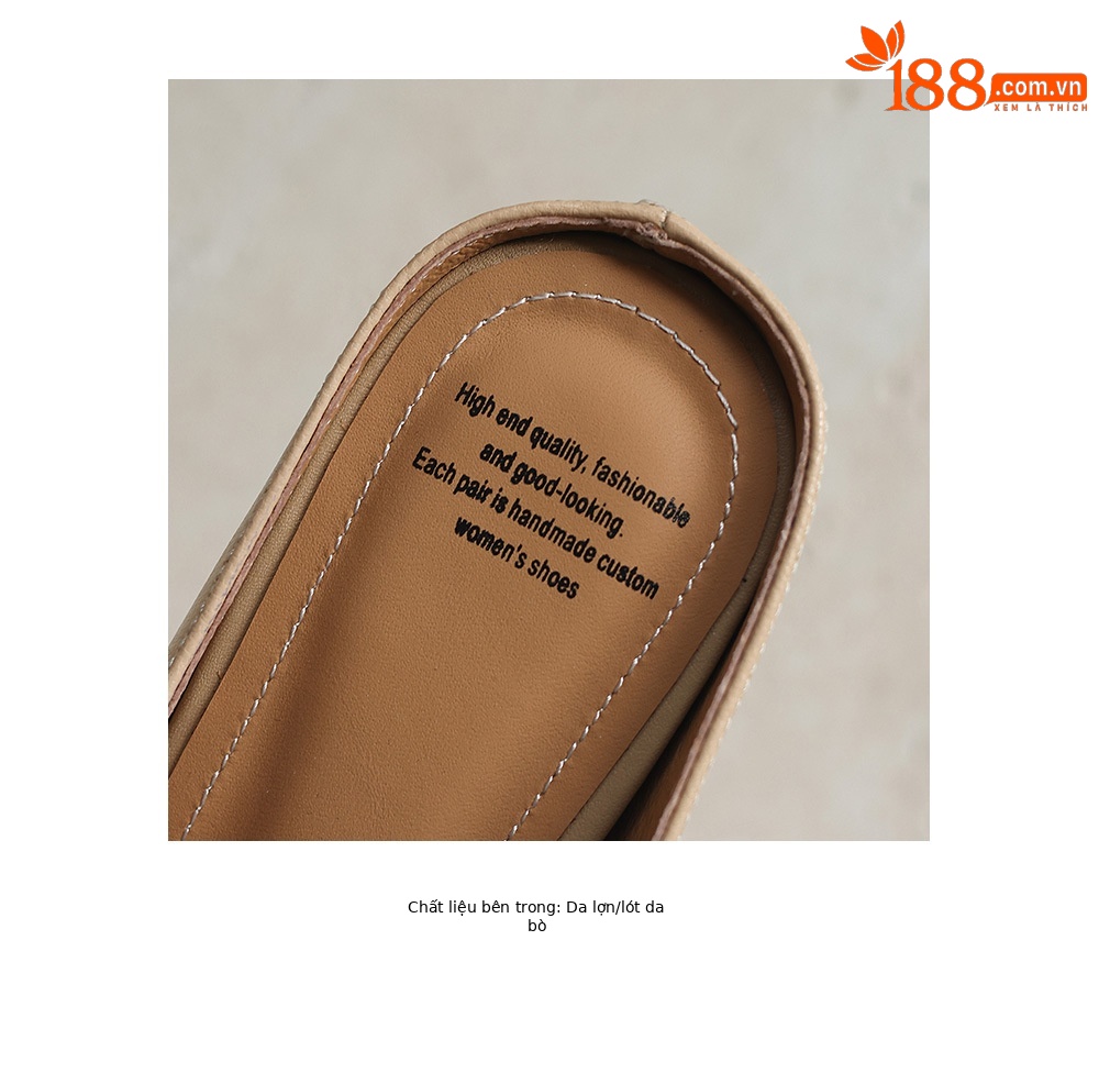 Sandal cao gót nữ hở mũi quai ngang gót 6 cm — đen chi tiết 17