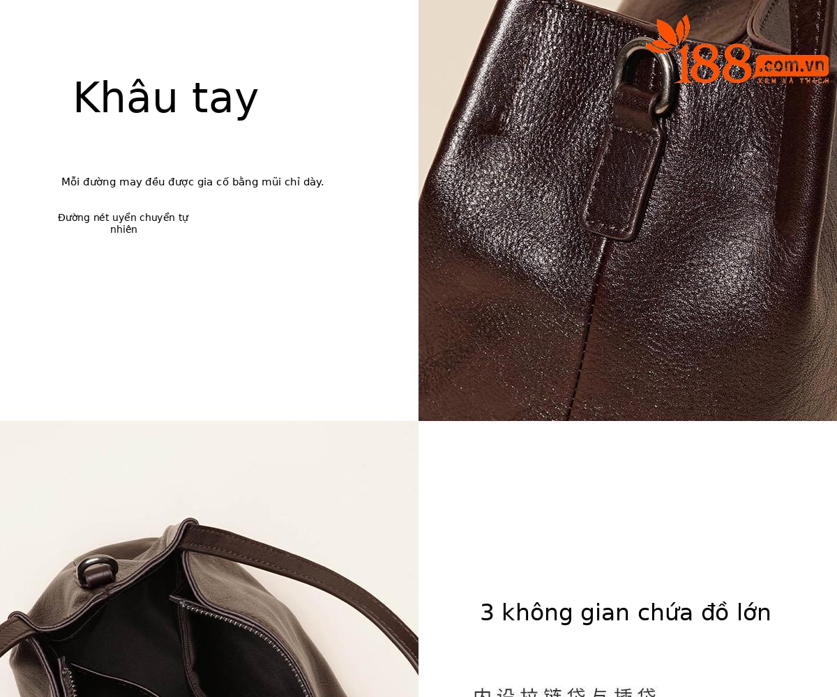 Túi đeo chéo nữ phong cách retro đơn giản, kiểu dáng ôm nách, phù hợp đi làm hằng ngày (24×11.5×17.5 cm) — Đen cổ điển chi tiết 8