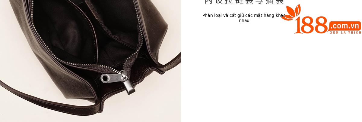Túi đeo chéo nữ phong cách retro đơn giản, kiểu dáng ôm nách, phù hợp đi làm hằng ngày (24×11.5×17.5 cm) — Đen cổ điển chi tiết 9
