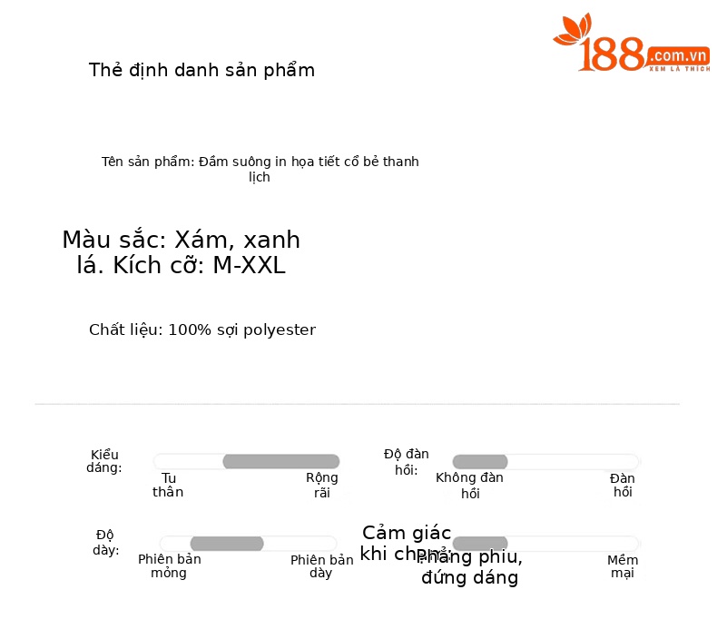Đầm suông midi cổ bẻ họa tiết hoa nhí thiết kế dây buộc eo — xanh lá cây, màu xám chi tiết 11