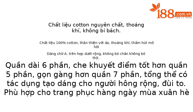 Quần jean nữ ống rộng cạp cao dáng suông thoáng mát — xanh lam chi tiết 2