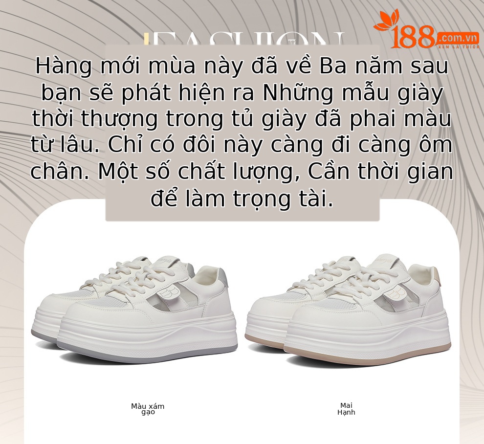 Giày sneaker nữ đế dày tăng chiều cao lưới thoáng mát mùa hè — 6128 mét tro, 6128 mét vuông chi tiết 1