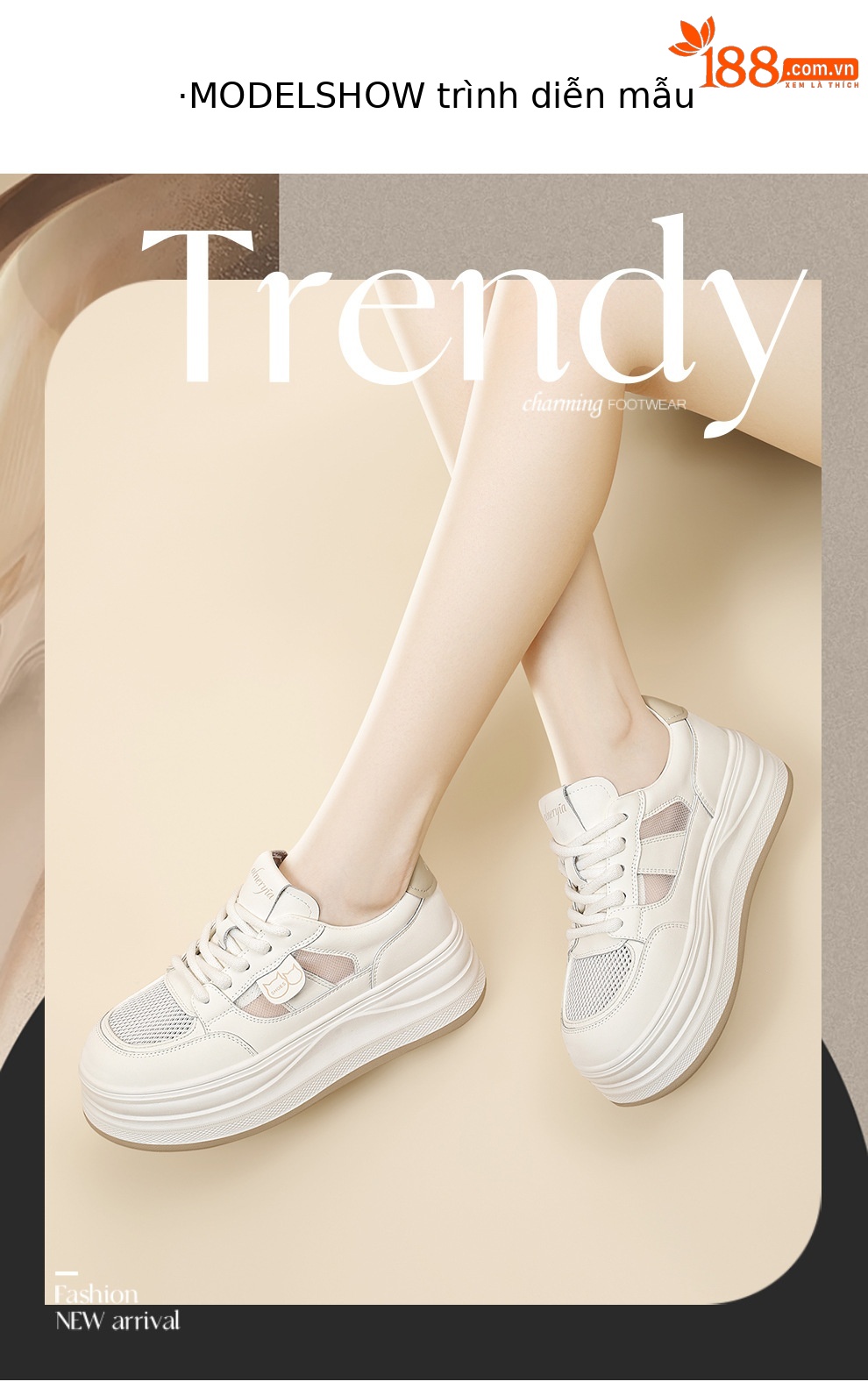 Giày sneaker nữ đế dày tăng chiều cao lưới thoáng mát mùa hè — 6128 mét tro, 6128 mét vuông chi tiết 3