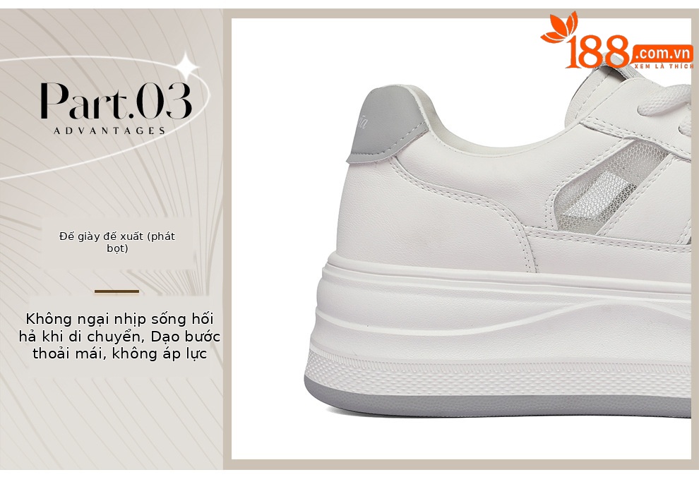 Giày sneaker nữ đế dày tăng chiều cao lưới thoáng mát mùa hè — 6128 mét tro, 6128 mét vuông chi tiết 7