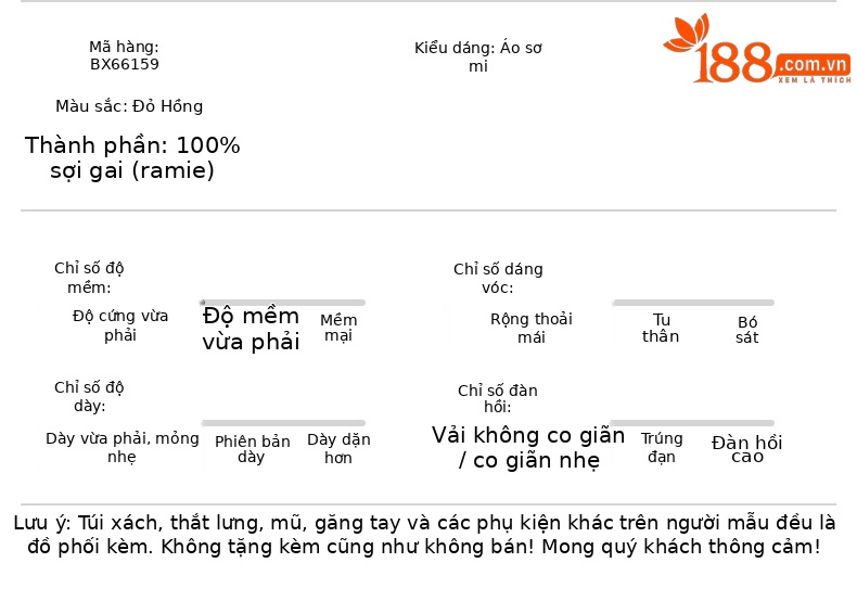 Áo sơ mi nữ không tay cổ bẻ dây rút chất liệu ramie thoáng mát — Màu hồng chi tiết 7