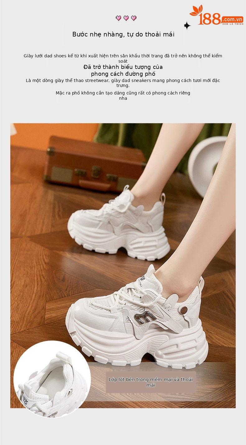 Giày sandal cao gót nữ hở mũi đế dày tăng chiều cao 2026 — Quả cầu, Xanh lá, Trắng chi tiết 5