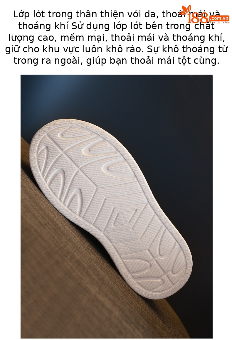 Giày sneaker nữ đế dày tăng chiều cao, cổ thấp dáng lười, mũi tròn bít, phong cách basic trắng đen — màu đen, màu trắng chi tiết 9