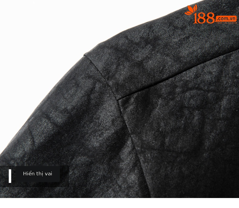 Áo sơ mi nam tay ngắn cổ đứng chất liệu tơ tằm 100% họa tiết Hương Vân Sa — Da đen 26070 chi tiết 15