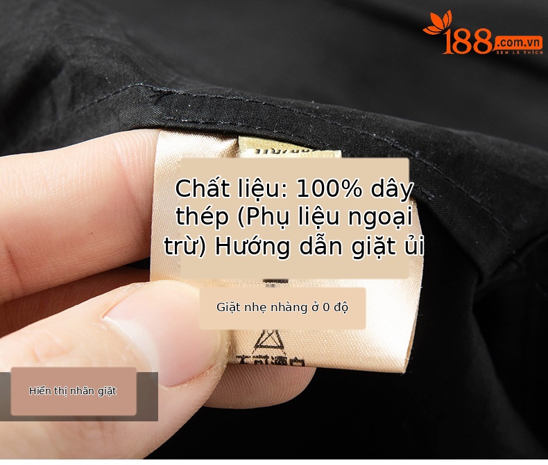 Áo sơ mi nam tay ngắn cổ đứng chất liệu tơ tằm 100% họa tiết Hương Vân Sa — Da đen 26070 chi tiết 19