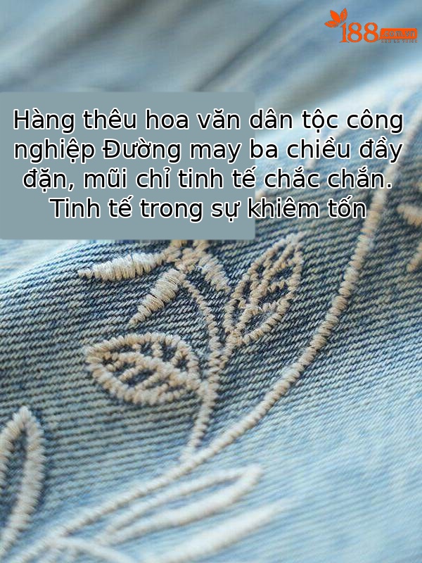 Áo vest gile denim nữ phong cách vintage thêu họa tiết — màu xanh nhạt