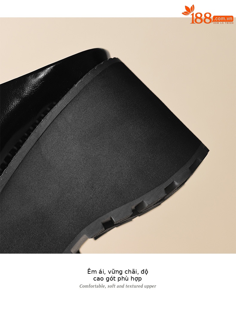 Dép sandal nữ xỏ ngón đế bệt da thật mũi hở phong cách tối giản — màu đen, màu vàng, bạc chi tiết 19