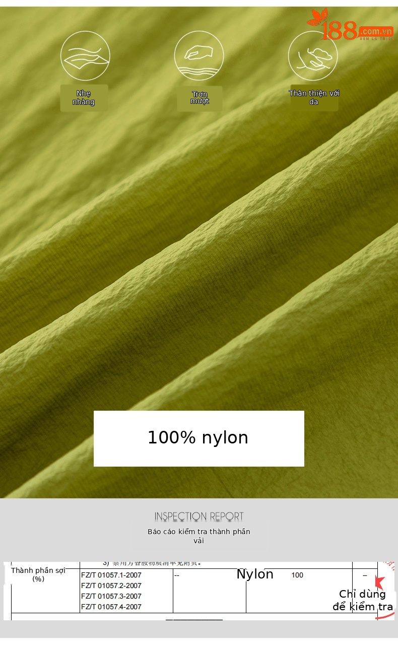 Áo chống nắng nữ dáng dài có mũ, chất liệu nylon mỏng nhẹ thoáng khí — Màu xanh lá cây chi tiết 6