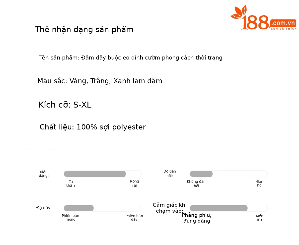 Đầm suông midi cổ V eo thắt dây dáng chữ A tay ngắn — Xanh lông mòng đen, màu trắng, màu vàng chi tiết 12