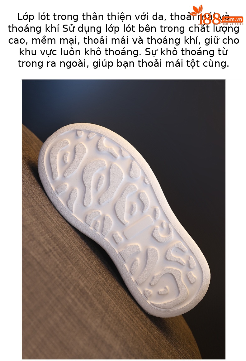 Giày sneaker nữ đế dày tăng chiều cao, kiểu dáng trắng cơ bản phối hợp mọi trang phục — màu trắng chi tiết 7
