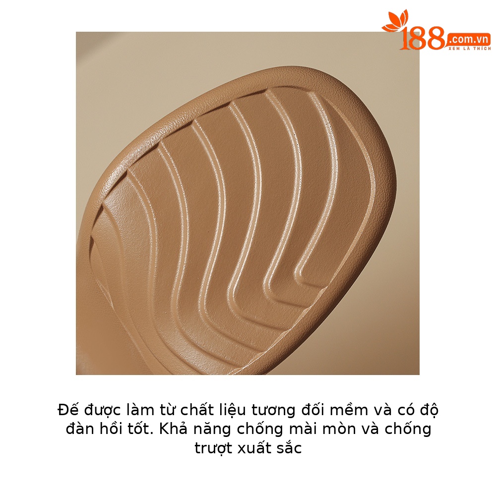 Sandal cao gót nữ đế xuồng đan lát hở mũi quai chữ T — màu trắng ngà, màu mơ chi tiết 8