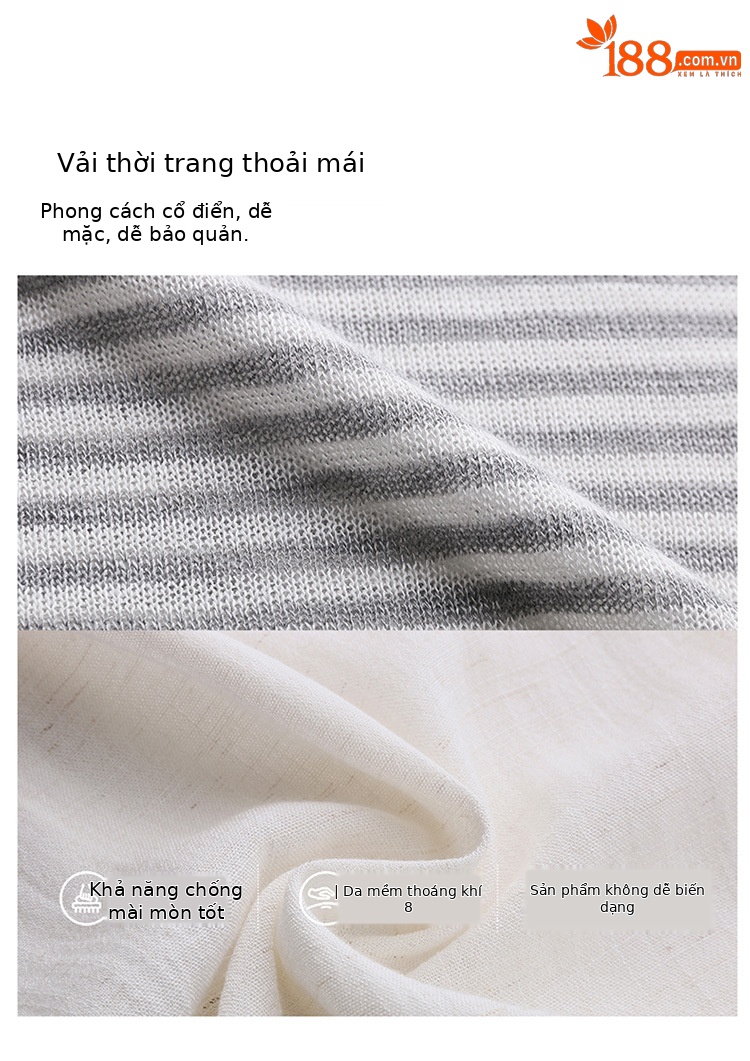 Bộ quần áo hai mảnh sọc kẻ thiết kế khăn choàng phối quần ống đứng thời trang — màu đen, màu trắng ngà chi tiết 9