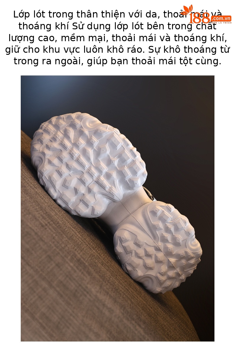Giày sneaker nữ đế dày chunky thiết kế mũi trùm họa tiết thiên nga đen — màu trắng, bạc chi tiết 9