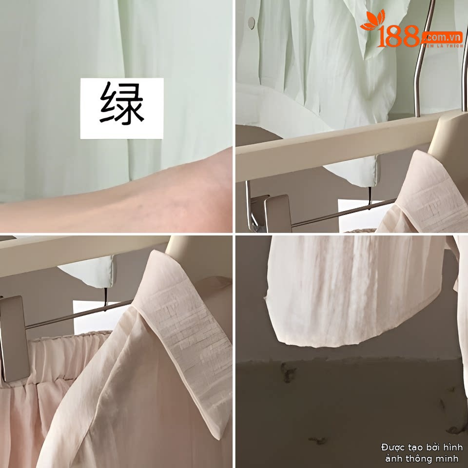 Bộ hai mảnh áo sơ mi ngắn phối quần short cạp chun nữ — xám đậm, màu hồng chi tiết 9
