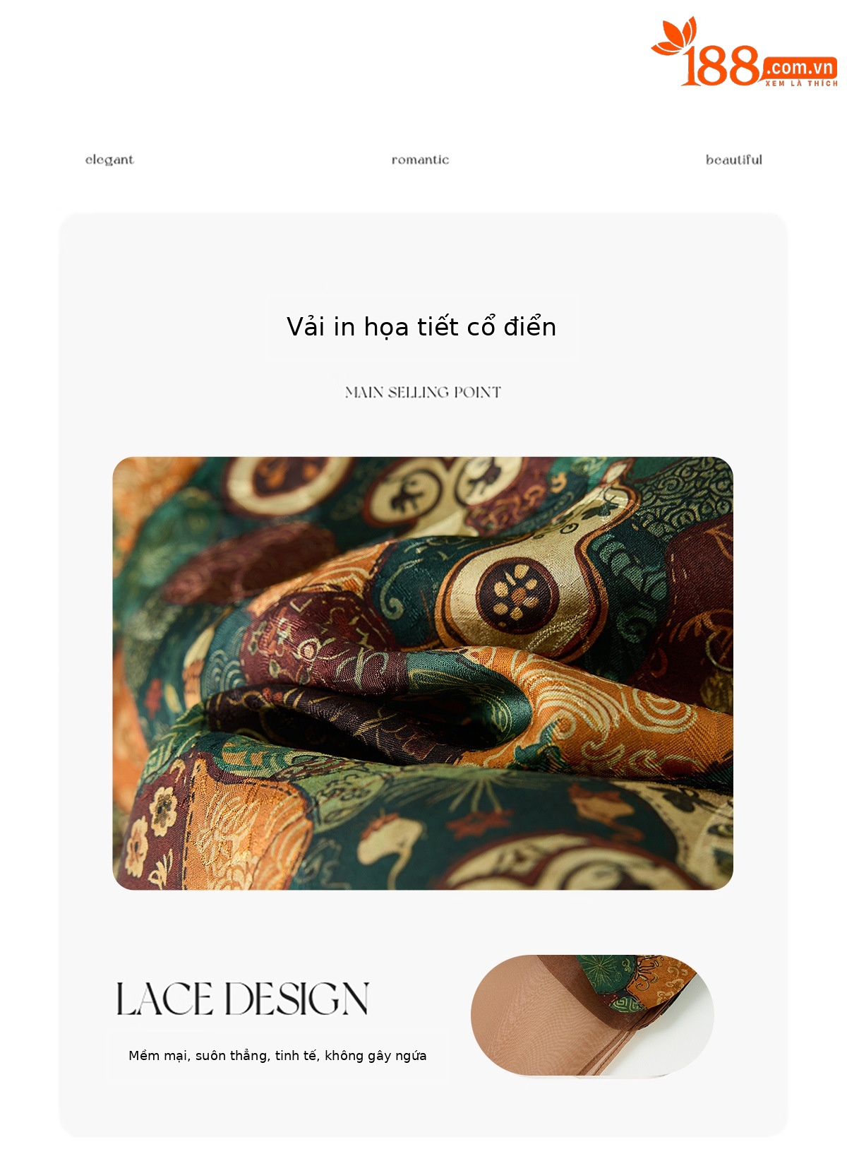 Bộ áo vest gile in họa tiết và quần ống suông phối đồ vintage nữ — Bầu hồ lô, Màu vàng chảy chi tiết 4