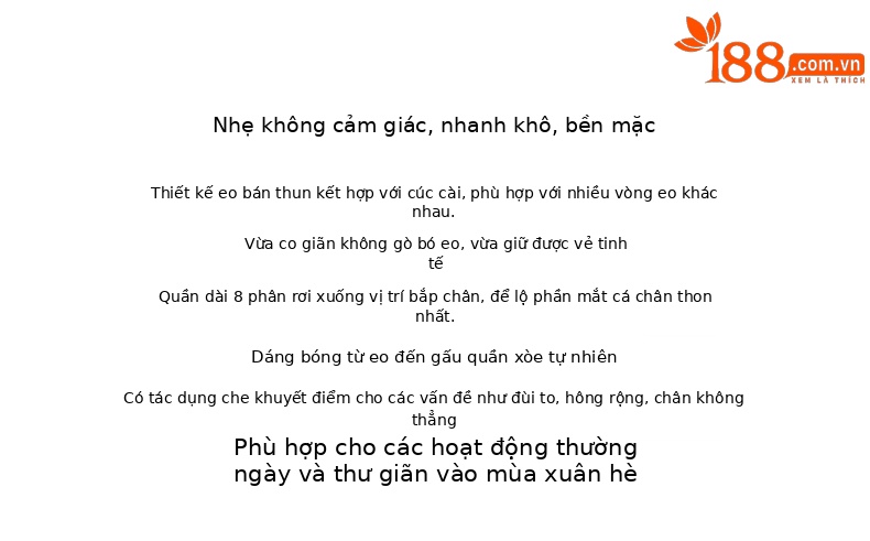 Quần culottes nữ ống rộng cạp cao dáng bong bóng, chất vải mỏng mùa hè, che hông tôn dáng — Hổ phách gừng chi tiết 2