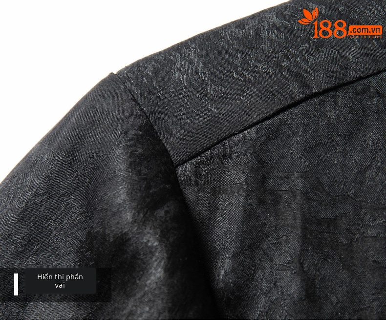 Áo sơ mi ngắn tay nam mulberry silk mỏng nhẹ mùa hè dáng rộng — Đen 26A230 chi tiết 14