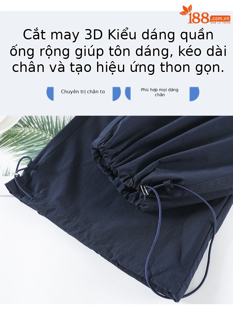 Quần chống nắng nữ cao eo kiểu Mỹ, vải khô nhanh, dáng ống đứng thể thao — Lời bài hát: Haze Blue (Little Man) chi tiết 14