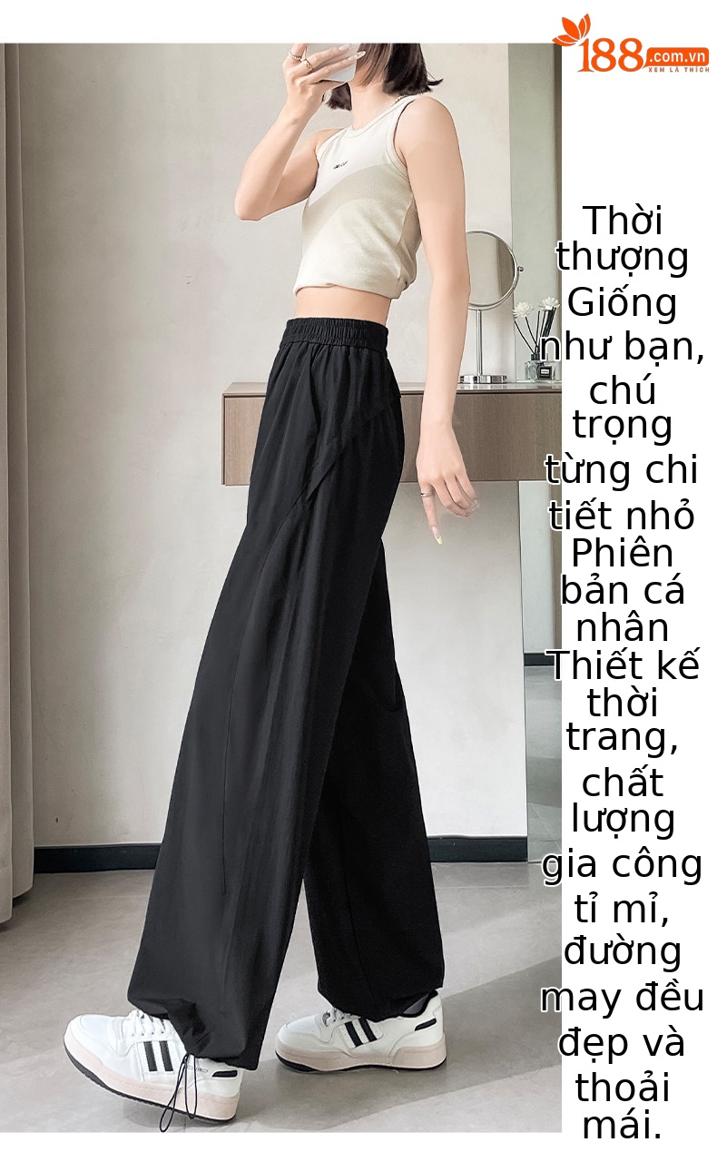 Quần chống nắng nữ cao eo kiểu Mỹ, vải khô nhanh, dáng ống đứng thể thao — Lời bài hát: Haze Blue (Little Man) chi tiết 23
