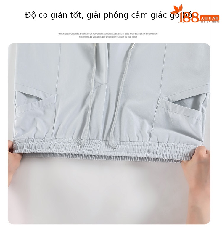 Quần yếm nữ kiểu Mỹ ống rộng cạp cao chất liệu băng lụa mát lạnh — Màu đen thông thường chi tiết 12
