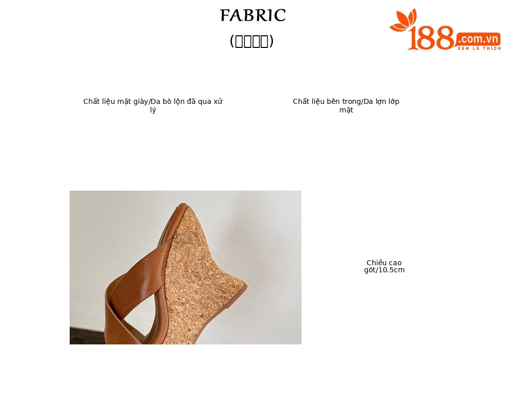 Sandal cao gót nữ quai chéo hở mũi đế xuồng tăng chiều cao — màu nâu, Hồng tím, màu trắng ngà chi tiết 2