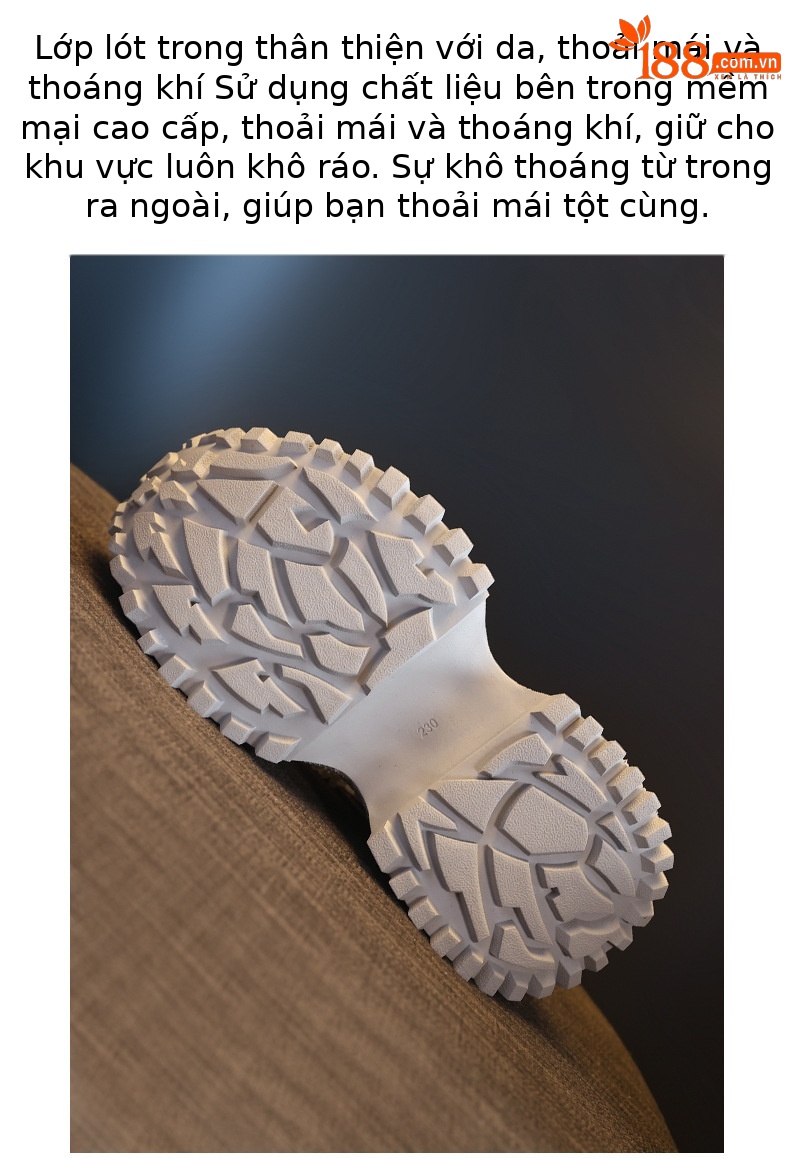 Giày sneaker nữ chunky đế dày lưới phối đá rhinestone — màu trắng chi tiết 9