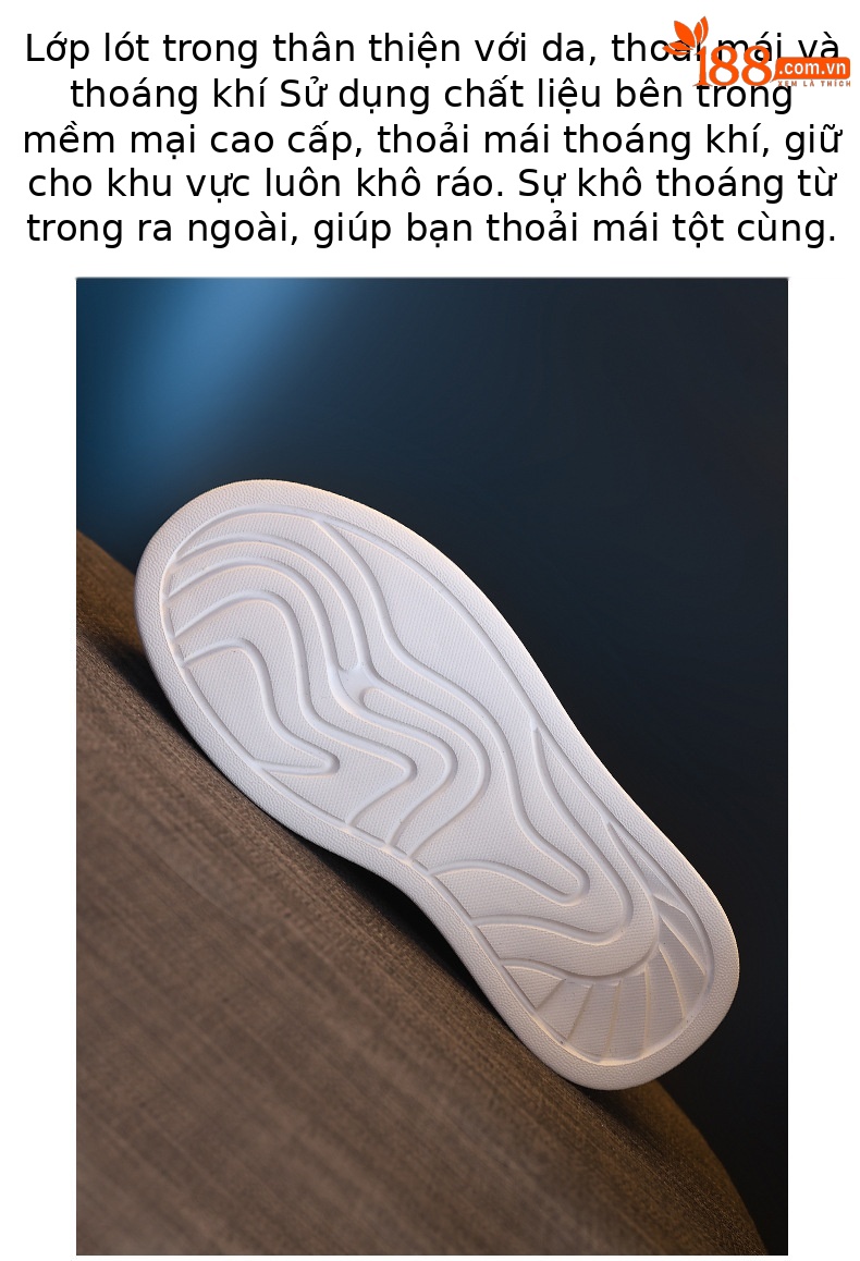 Giày sneaker nữ đế dày tăng chiều cao mặt lưới phong cách thể thao — màu trắng chi tiết 7