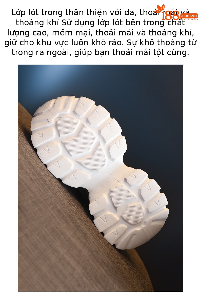 Giày sneaker nữ đế dày lưới thoáng khí phong cách daddy giày tăng chiều cao — màu hồng chi tiết 8