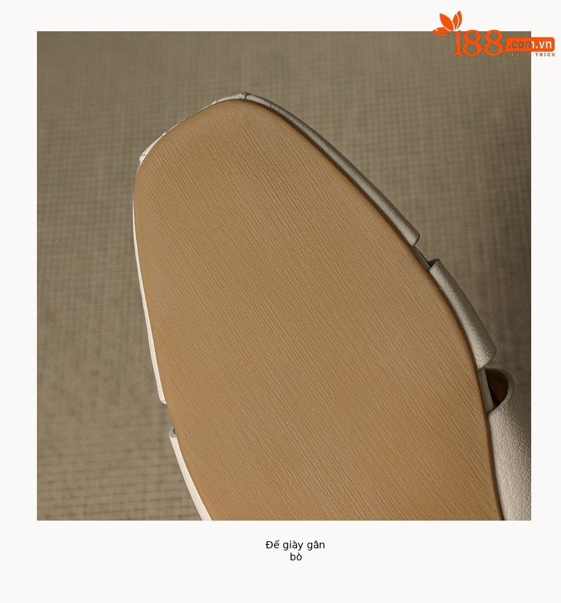 Dép sandal nữ bao đầu rỗng gót thấp 3 cm, mũi tròn kiểu dệt, phong cách đơn giản đi làm — đen chi tiết 21