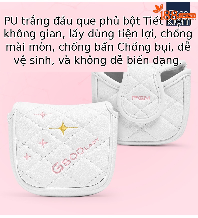 Gậy putter golf nữ PGM G500 thân thép không gỉ, trọng tâm thấp, có vạch ngắm — Hồng san hô Gậy putter (Thân thép) Tặng đầu gậy TUG079, Trắng tím Gậy putter (Thân thép) Tặng đầu gậy TUG079 chi tiết 7