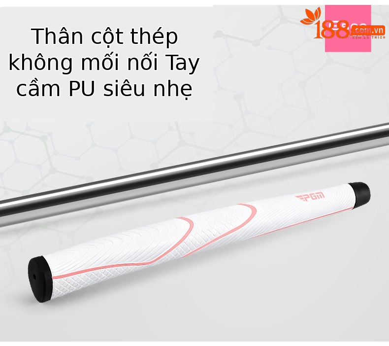 Gậy putter golf nữ PGM G500 thân thép không gỉ, trọng tâm thấp, có vạch ngắm — Hồng san hô Gậy putter (Thân thép) Tặng đầu gậy TUG079, Trắng tím Gậy putter (Thân thép) Tặng đầu gậy TUG079 chi tiết 8