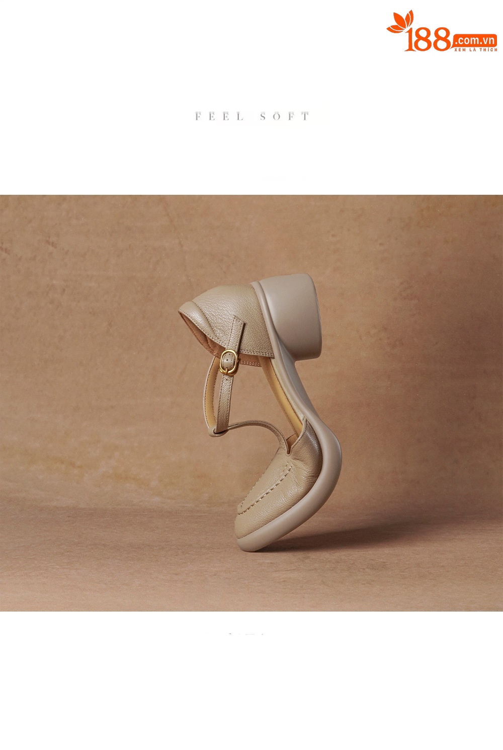 Sandal nữ quai chữ T gót vuông 5 cm mũi kín hở gót phong cách vintage — đen chi tiết 5