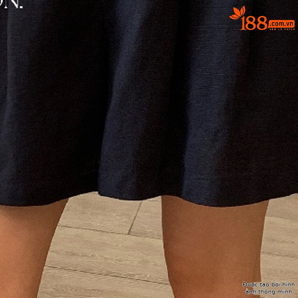 Quần short nữ cạp cao chất liệu tencel linen phối sợi, dáng suông rộng, tôn dáng, phong cách old money — màu sắc, Màu cà phê, màu trắng, Xanh da trờicolor chi tiết 10