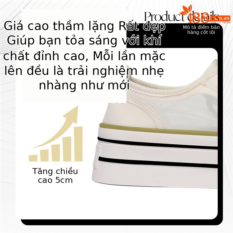 Giày sneaker nữ lưới thoáng khí đế dày mềm chống trượt mùa hè 2026 — 6157 Màu Xanh, 6157 mét xanh lá cây chi tiết 3