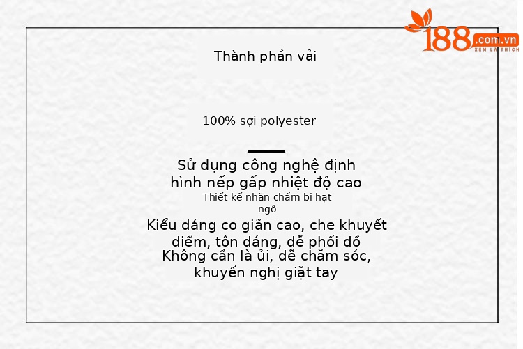 Áo thun nữ cổ tròn tay ngắn họa tiết chấm bi in nhăn phối hạt ngô, form ôm co giãn cao — màu trắng chi tiết 2