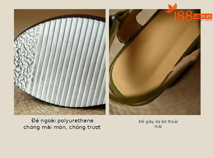 Sandal cao gót nữ hở mũi đế xuồng tăng chiều cao, phong cách La Mã, gót 9 cm — màu đen, xanh lá cây chi tiết 6