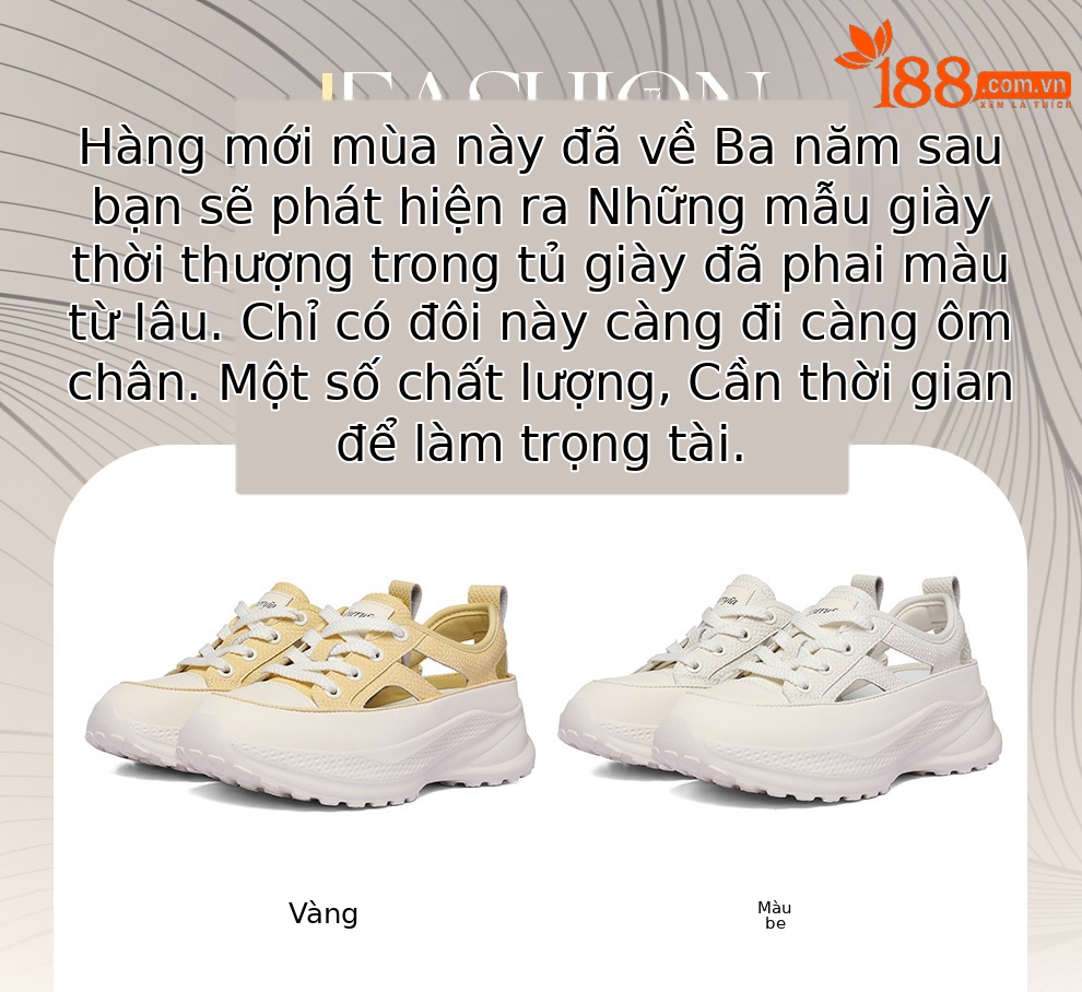 Giày sneaker nữ chunky đế dày lưới thoáng khí mùa hè 2026 — 6159 Màu vàng, 6159 Màu be chi tiết 1